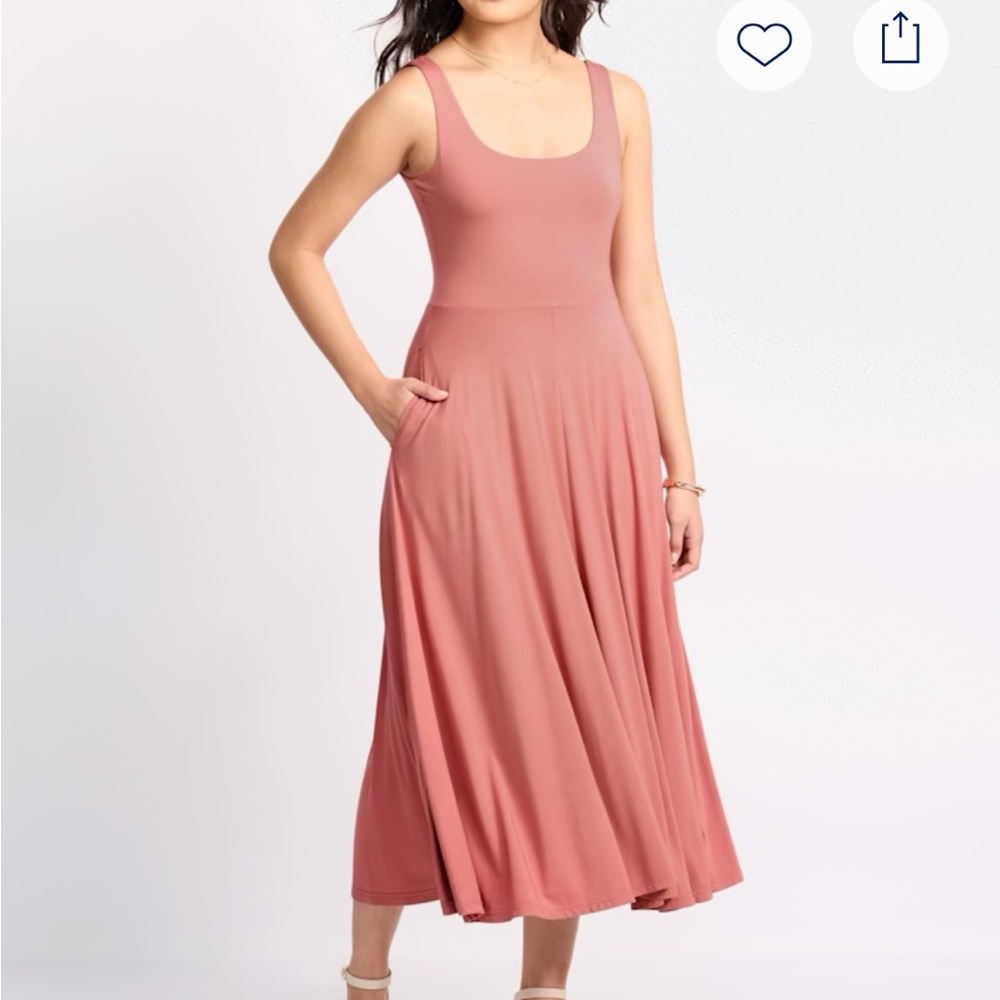 Elegant Pink Sleeveless Dress